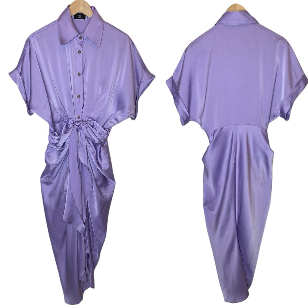 Vici Lavender Midi Dress